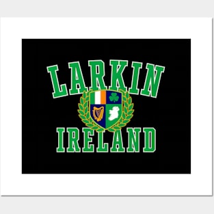 Irish Sur Larkin Ireland Crest Posters and Art